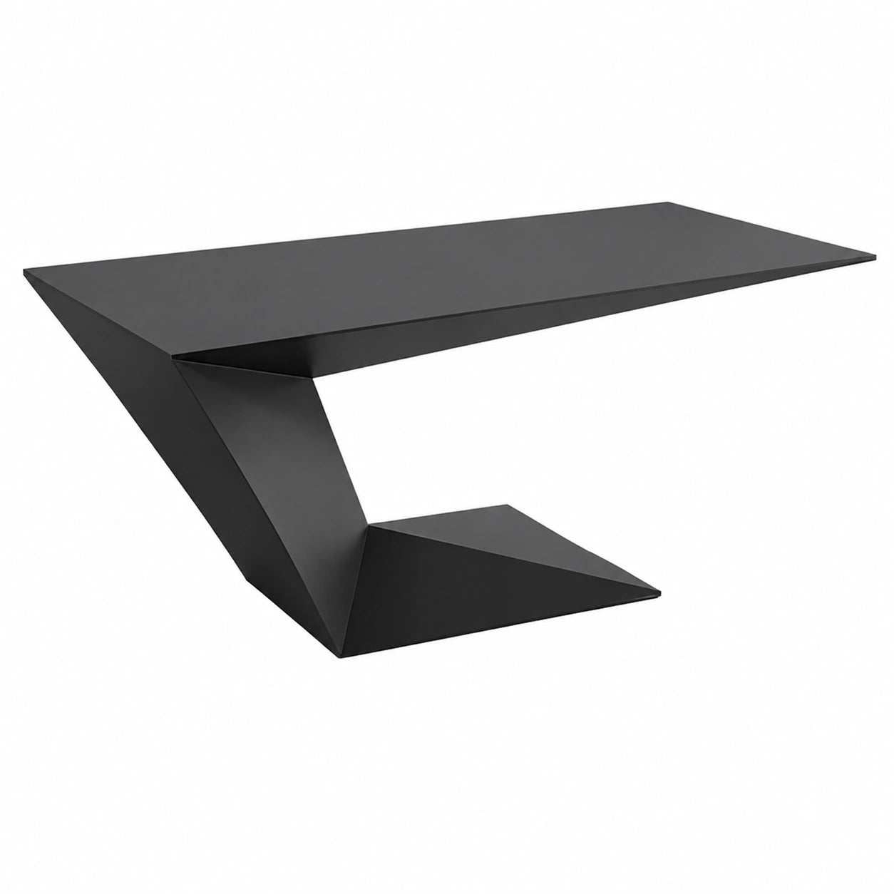 Schwarzer ergonomischer Schreibtisch aus Holz für das Heimbüro, stabil und modern, stilvolle Lösung für produktives Arbeiten