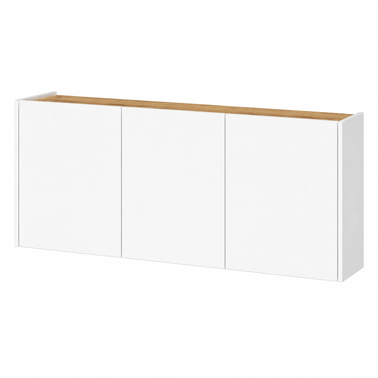 Schmaler Lomadox Schuhschrank mit Eiche und Weiß, 138 cm Breite