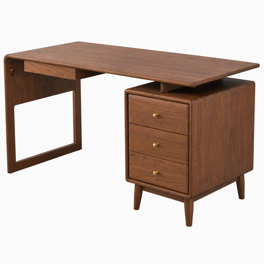 Eleganter Massivholz-Bürotisch für Wohnzimmer und Schlafzimmer, Moderner Verhandlungstisch