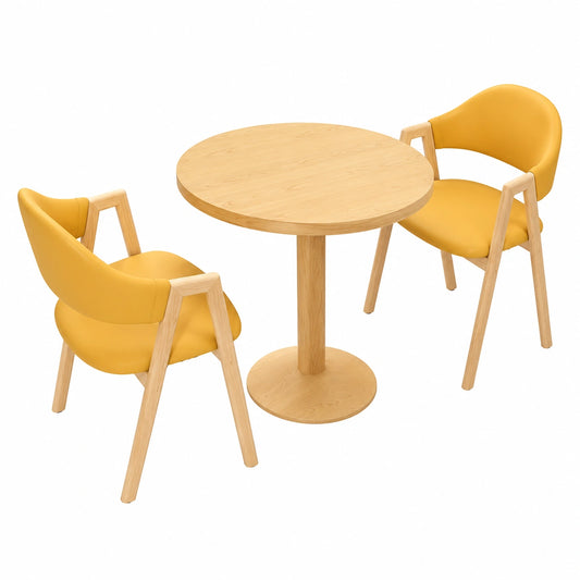 Runder Klapptisch-Set für 2 Personen, multifunktional und platzsparend, ideal für Wohnzimmer, Küche und Büro