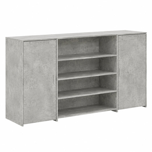 Moderner Empfangstisch mit Stauraum und integriertem Schreibtisch, 200 x 50 x 103,5 cm, ideal für Büros